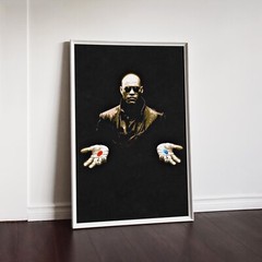 Morpheus In The Matrix Red Pill Blue Pill Movies 1990s Wall Art Poster Print