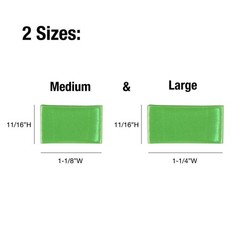 Key-Write 17204 Assorted Color Plastic Key Sleeve Large