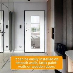 4PCs Unbreakable Full Length Wall Mirror Cheap Over the Door Mirror 10″X10″