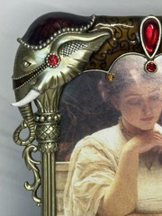 New Ornate Art Deco Style Elephants Metal & Enamel Frame 5.2″ × 6.9″, 4×6 photo