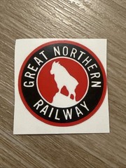 Great Northern railway sticker weatherproof bumper vinyl decal 2 Inches