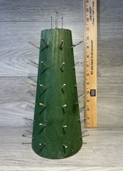 VTG Colonial Williamsburg Wood Apple Cone Topiary Form – Large – 10 Inches
