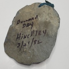 Buzzard Day Plaque Slate Wall Hang approx 8″x6″ Hand Painted Hinckley Ohio 1982