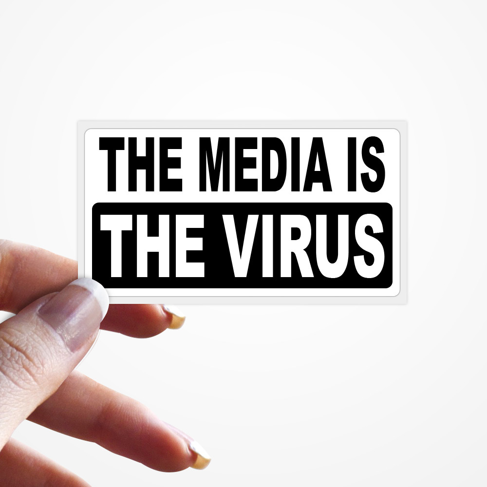 The Media Is The Virus Stickers Conservative Anti Fake News Joe Biden Sucks #FJB