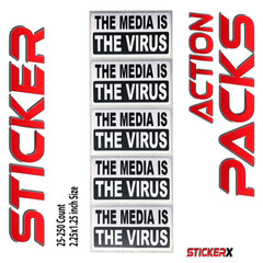 The Media Is The Virus Stickers Conservative Anti Fake News Joe Biden Sucks #FJB