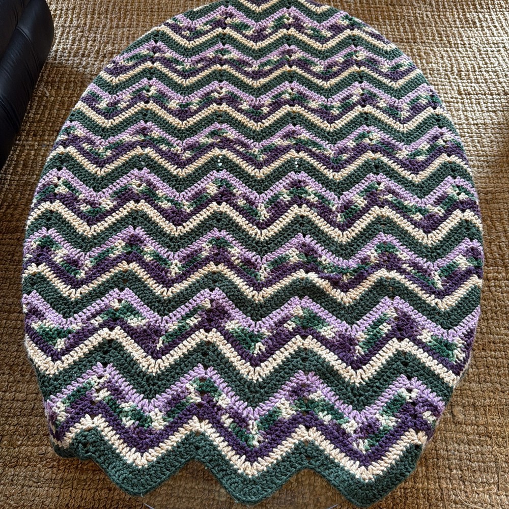 Handmade Crochet Afghan Throw Blanket