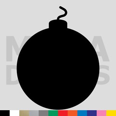 Round Bomb Vinyl Die Cut Decal Sticker