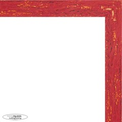Shabby Chic Red Frame – UV Acrylic, Backing Board, Hanging Hardware Included