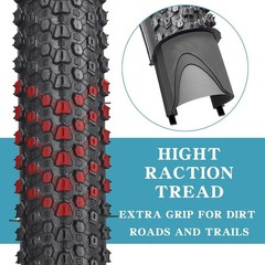 2 Pack 26″x1.95″ Inch 60TPI Bike Tires with or Without Inner Tubes and Levers…