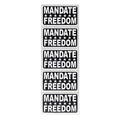 Mandate Freedom Stickers American Patriotic 1776 Anti Government No Mandate