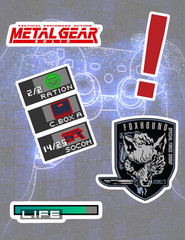 Metal Gear Solid Video Game 5pc Sticker Pack