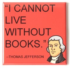 Book Quote #1 FRIDGE MAGNET thomas jefferson