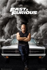 Fast & Furious – Movie Poster (Vin Diesel & Dodge Charger) (Size: 24″ x 36″)