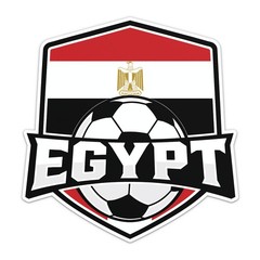 Egypt Flag Soccer National Football Team Sticker Car Bumper Vinyl Decal