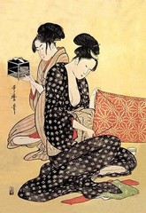 Beauties at Home by Utamaro – Art Print