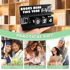 Books Read This Year Counter, 3D Printed Book Tracker for Reading Goal Displa…