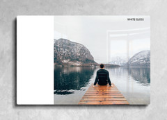 CUSTOM PRINTED Aluminum Gloss Print 18 x 24, office, logos, rooms, pictures