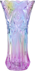 9 Inch Crystal Glass Colorful Vase for Centerpieces,Smoking, Flower Arrangements