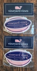 Authentic Vineyard Vines Classics Stickers Pack Pink Whale Decals, 12 Pieces NEW
