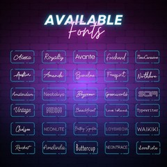 Personalized Name LED Neon Sign – Wall Décor Light for Events & Home