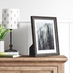 Double Matted Table Frame Dark Brown: Traditional Style, Wall/Tabletop Display