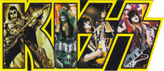 Sticker – KISS Logo Group Photo Glam Heavy Metal Rock Music Band 5″ Decal #5675
