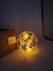 Pottery Barn Antique Mercury Globe Medium Decorative Holiday Glass Orb In Box