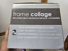 DCWV Home Frame Collage Includes Self Adhesive Decals + 8 Frames
