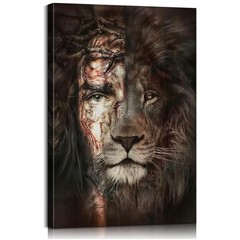 Christian Jesus Lion Wall Print – Faithful Home Decor