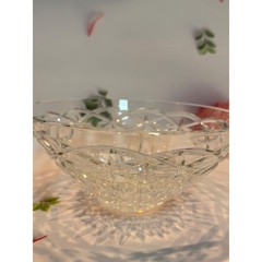 Waterford “Outlet” cut crystal Ireland round stamped shiny centerpiece table