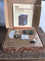ANAVRIN DIY Book Nook Abandoned Submarine Diorama ABS24002 LED Light 3D Open Box
