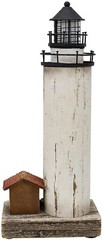 Rustic Wooden LED Lighthouse Statue Decor Nautical Ocean Sea Beach Themed…