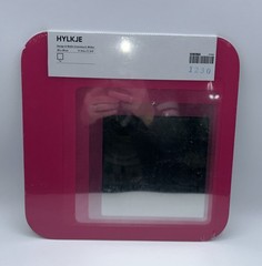IKEA HYLKJE Mirror Pink 30×30 cm Adhesive Peel & Stick Wall Pop Art Mod 80s NEW