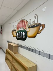 Friends Wall Decal, Cafe Wall Sticker, Removable Vinyl Sticker