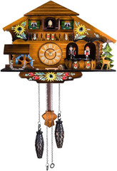 Black Forest Cuckoo Clock with Pendulum – Elegant Quartz Wall Decor