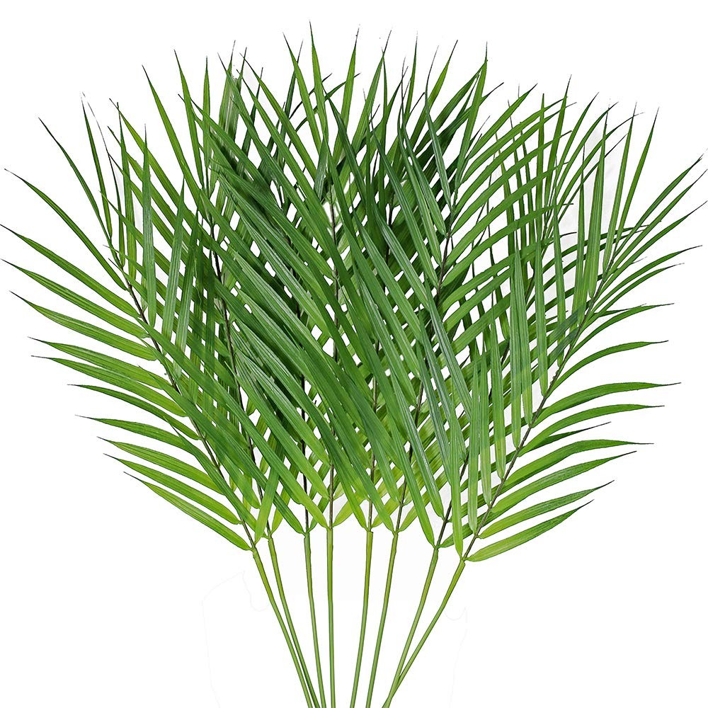 Artificial Areca Palm Leaves Beach Wedding Party Decoration, 28 Inches Tall