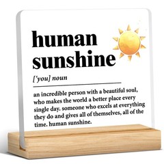 Human Sunshine Motivational Gift for Women Men, Employee Appreciation, Cowork…