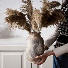 Stunning Rustic Decorative Vase – 9.5″ Ceramic Flower Holder for All Occasions