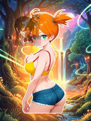 Adult Anime Waifu Pokemon Misty/ Kasumi 6″ Vinyl Sticker
