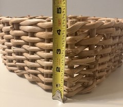 Large Heart Wicker Wall Basket Rustic Boho Farmhouse Cottagecore Decor