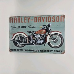 the Harley Davidson 8×12 Metal Wall Sign