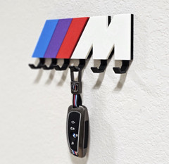 Motorsports B M W M / Wall Hanging SIX Keys Rack Hanger Organizer NEW