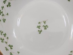 Royal Tara Blackbird 4.5″ Porcelain Plate Shamrock Gold Trim Ireland