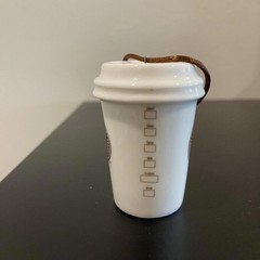 Starbucks Brown and White Christmas Ornament Holiday 2011 To Go Cup