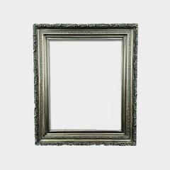 12 x 18 In Stock-Vintage style Black wood picture frame with compo ornate trim.