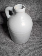 Vintage Cottagecore Clinton China Stoneware Jug About 9 Inches Tall