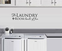 The Laundry Room Loads of Fun Vinyl Decal Home Décor 10″ x 21″