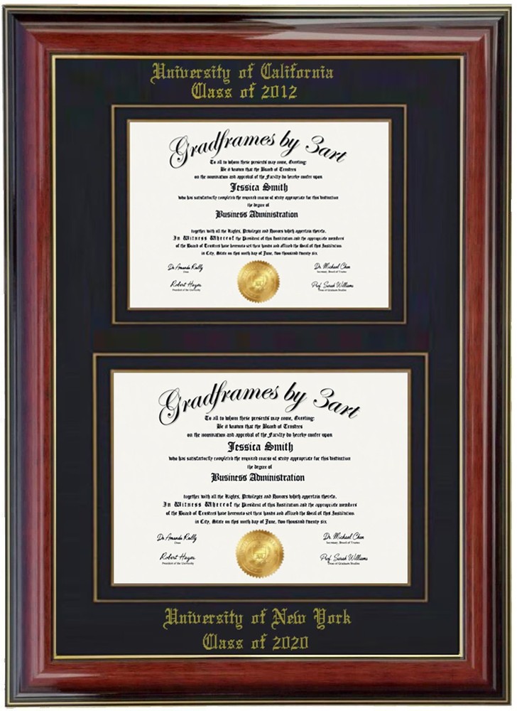 Customizable Diploma Frame: Multi-Size Options, College Degree, Photo Gift