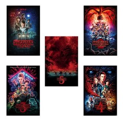 Stranger Things – Seasons 1, 2, 3, 4 & 5 – TV Show Poster Set (Regular Styles 4)