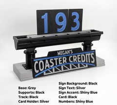 Rollercoaster Credit Count Display – 3D Printed